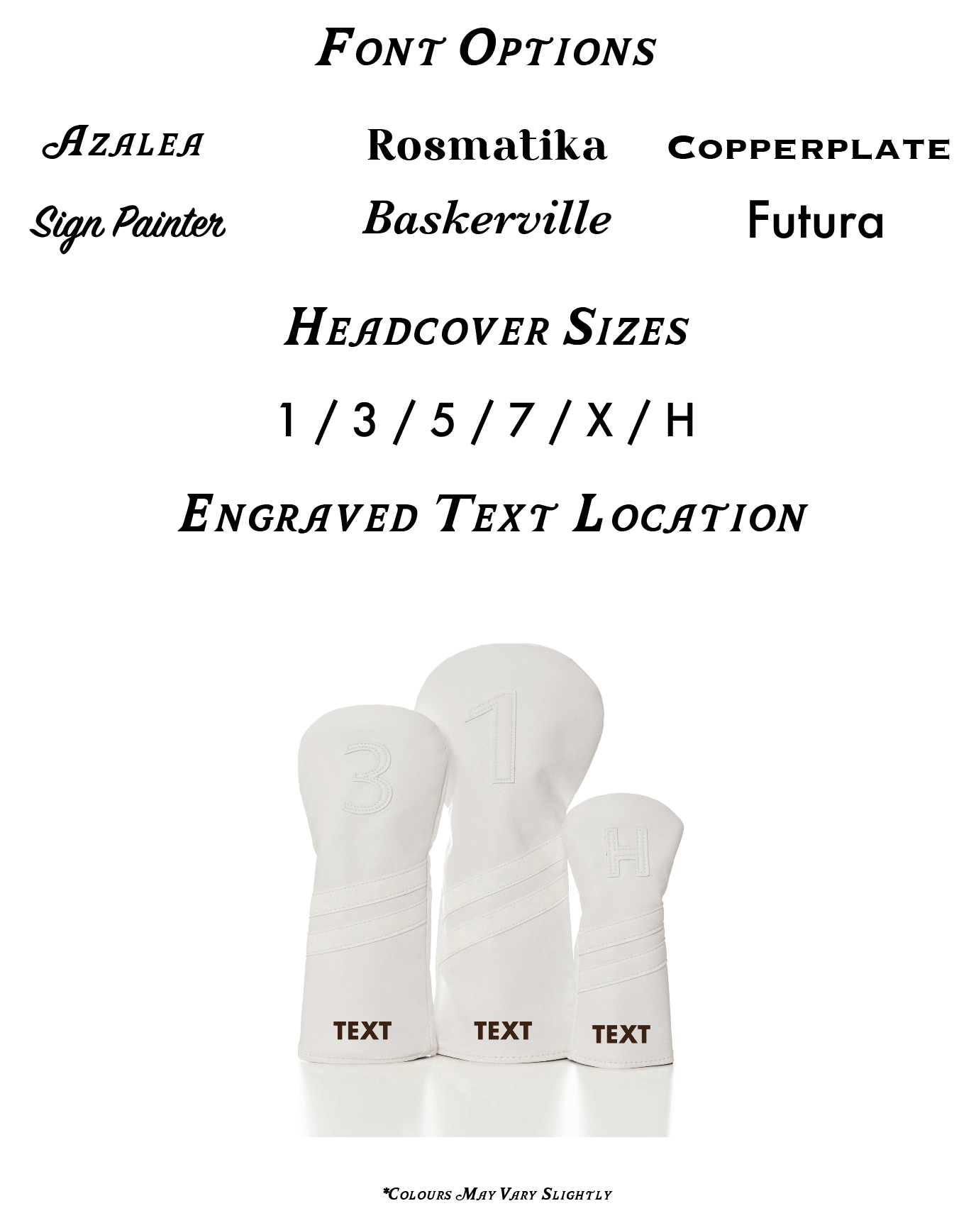 Classic White Headcovers