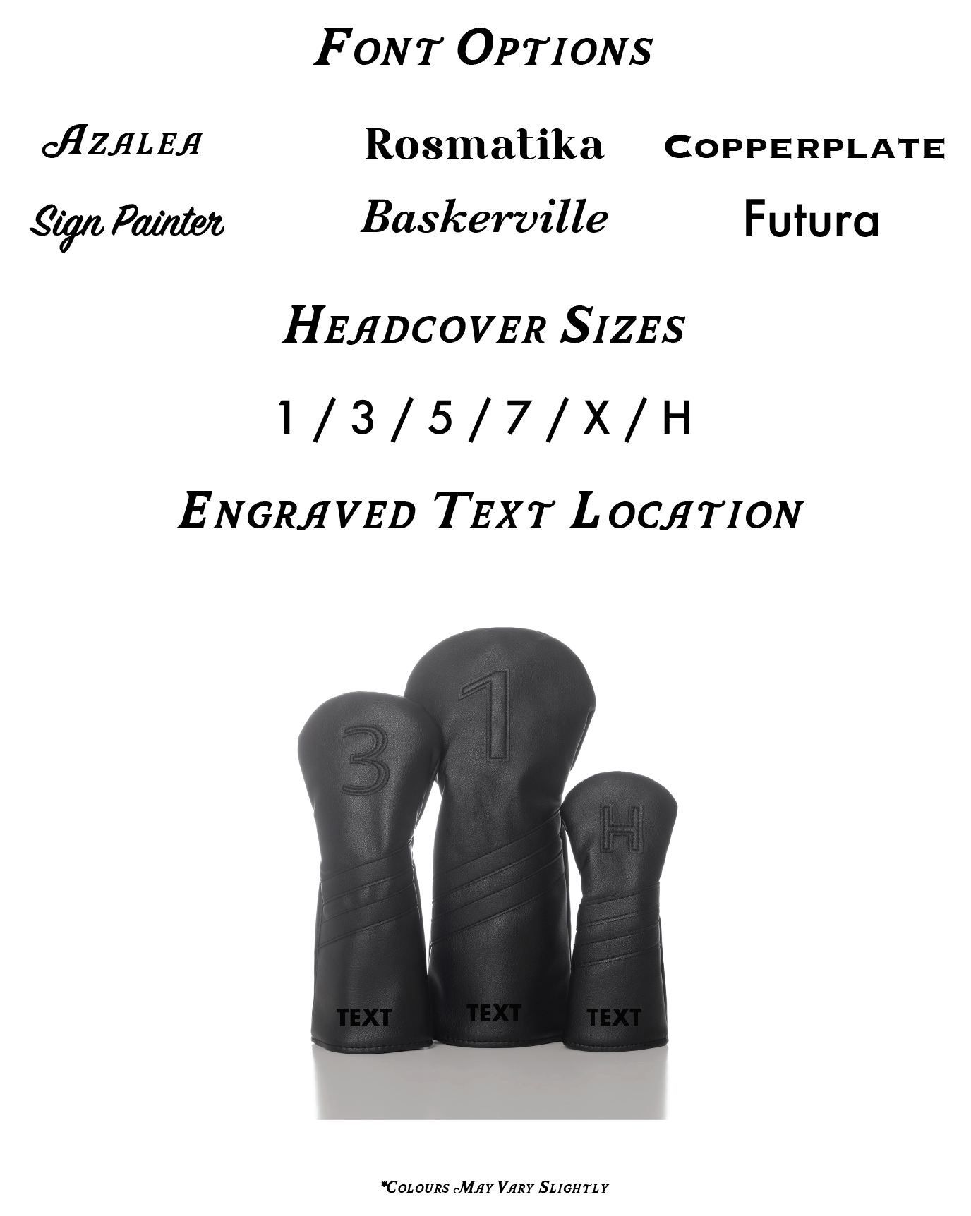 Classic Black Headcovers