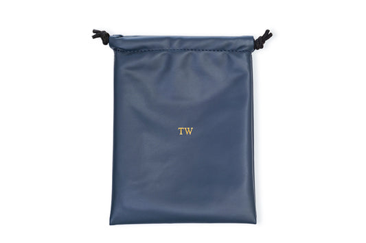 Blue Drawstring Pouch