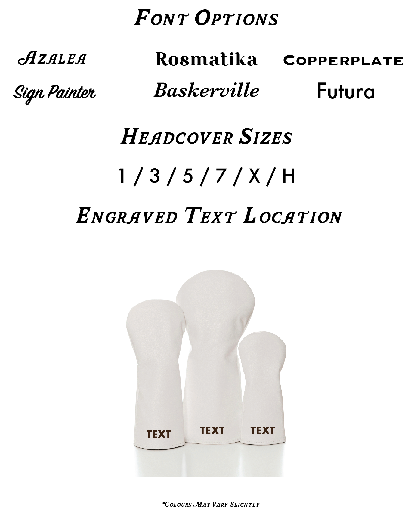 Basic White Headcovers