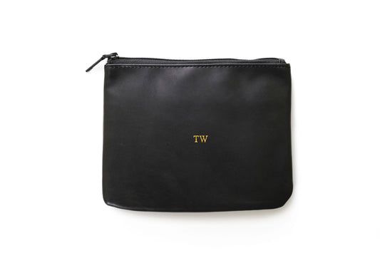Black Zipper Pouch