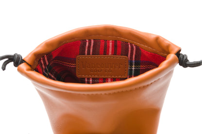 Brown Drawstring Pouch