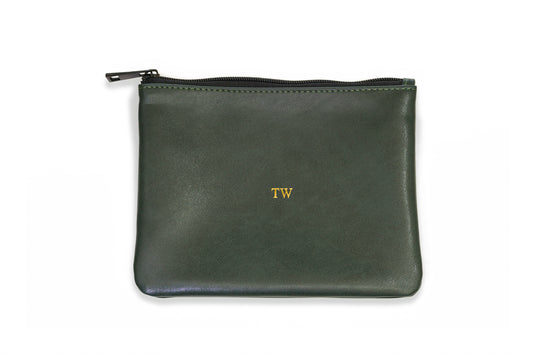 Green Zipper Pouch